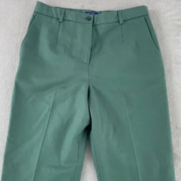 Vintage Pendleton Trouser Pants Women 6 Green Virgin Wool Pleated Lined USA Made - Picture 5 of 6